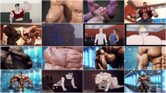 Selected Muscle growth animations part 2 | Download from Files Monster