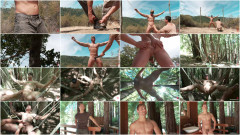 Captured straight jock gets his tight ass  in the deep woods | Download from Files Monster