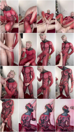 Only Fans - Star Wars Bodypainting - Nathan Adams is Darth Maul | Download from Files Monster