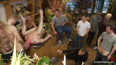 Nordic hunk humiliated and bukkake in a flower shop. | Download from Files Monster