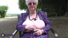 Caroline V. (62) - Put your cock between my huge granny tits | Download from Files Monster