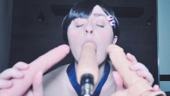 Kobeni fuck three cocks until pussy creampie in exchange for her freed | Download from Files Monster