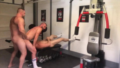 JustForFans - Gym scene with Donnie Argento and Teddy Hunter Part 1 | Download from Files Monster