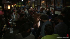 Naked ripped stud gets humiliated and used in a crowded public bar | Download from Files Monster