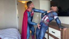 Superman and captain america get frisky in this rough muscle | Download from Files Monster