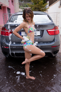 Laina - Sexy Car Wash | Download from Files Monster