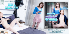 Izen (58), Milka Way (22) - Catching a masturbating granny | Download from Files Monster