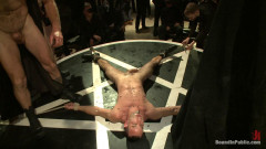 Horny Crowd Torments Bound Muscled Stud for BIP's Pre-Halloween Party | Download from Files Monster
