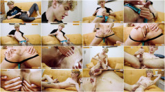 Sexy Skinny Twink Jerks Off His Big Uncut Cock | Download from Files Monster