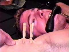 Erik Lenn gets put through a grueling bondage, paddling, and body shaving session | Download from Files Monster