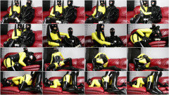 Bondage, domination and torture for horny slut in latex | Download from Files Monster