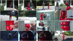 Super bondage, domination and spanking for sexy girl in latex Full HD 1080p | Download from Files Monster