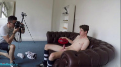 Brad cant contain the bulge in his sports shorts | Download from Files Monster