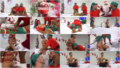 Impish Little Elves- Casey Everett Edged By Santa And His Lil Helper | Download from Files Monster