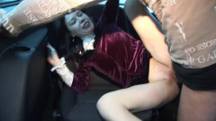 A slim lady from Germany gets her mouth filled with cum in the car | Download from Files Monster