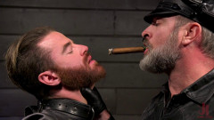 Ash Pigs- Cigar Smoking Leather Daddy Breaks In His Hairy Muscle Slave | Download from Files Monster