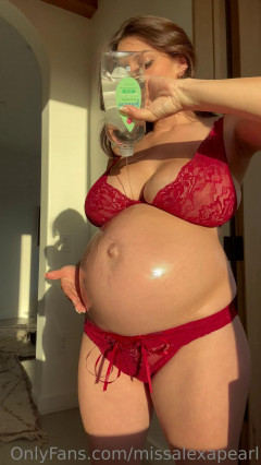 Alexa Pearl - Pregnant Belly Oiling | Download from Files Monster