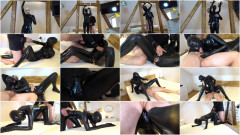 Tight bondage, domination and torture for horny slut in latex Full HD 1080p | Download from Files Monster
