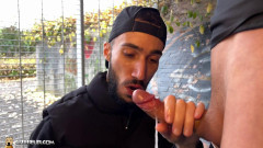 CTB-Gay Arab Cocksucker Drains Hung Thugs Big Dick in Parking Lot Hookup | Download from Files Monster