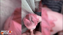 Pink Haired Girl Deep Sucking Big Cock | Download from Files Monster
