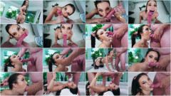 Melissa Stratton - Deepthroat & Facial For Pretty Brunette | Download from Files Monster