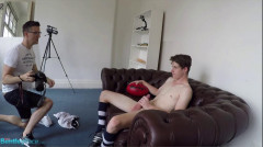 Brad cant contain the bulge in his sports shorts | Download from Files Monster