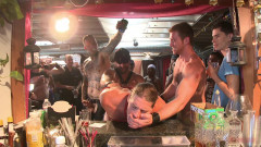 Publicly humiliated, asshole zapped, and covered in strangers' cum | Download from Files Monster