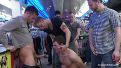 Horny Men Take Down A Cocky Hustler At A Busy Sex Arcade Part 2 | Download from Files Monster