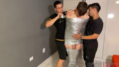Gorgeous American Boy Is Mummified, Fucked And Milked | Download from Files Monster