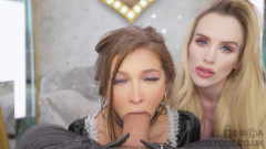 BDSM Homewrecker Maid is Ahegao Fucktoy Roxy Cox and Rhiannon Ryder | Download from Files Monster