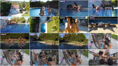 Poolside Lesbian Sex Train | Download from Files Monster