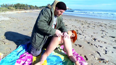 He was walking on the beach when he noticed amazing sexy redhead | Download from Files Monster