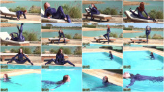 Ketrin - Erotic latex suit and high heels | Download from Files Monster