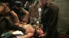 Hairy perv gets taken downtown & gang fucked by the whole jail house | Download from Files Monster
