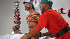 Impish Little Elves: Casey Everett Edged by Santa and his Lil Helper | Download from Files Monster