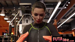 Big Tittied Brunette Babe Gets Fucked Hard By Futa's Big Cock | Download from Files Monster