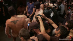 Captured stud is being used in a bar full of horny masked men | Download from Files Monster