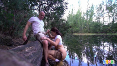 Lets A Fat Cock Explore Her Pussy On A Hike | Download from Files Monster