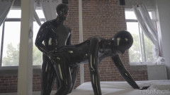Bondage, domination and torture for horny whore in latex HD 1080p | Download from Files Monster