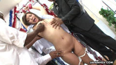 Nami himemura gets her twat stimulated by black dudes | Download from Files Monster