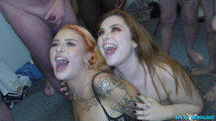 Forbidden Gal, Mandy Foxxx Ginger girls enjoy another bukkake (2160p) | Download from Files Monster