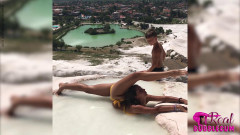 Schenja - Cute girl in bikini stretching during vacation | Download from Files Monster