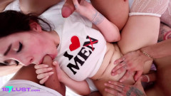 LilMilk (aka Lilmilk69) - First Anal Gang Bang With Facials | Download from Files Monster