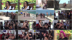 Young Brown-Haired Woman from Brazil is Publicly Exposed | Download from Files Monster