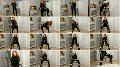 Black Latex Self Bondage | Download from Files Monster