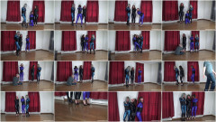 Aj Marion, Claire D'Lune, & Serene Isley - Three girls in catsuits | Download from Files Monster