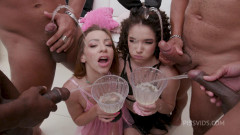 Giih and bruna fisting each other's ass before hot five dap, pee