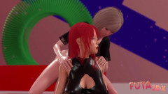 Futuristic Futa Blonde Shoves Her Huge Cock In