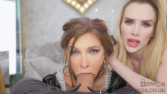 BDSM Homewrecker Maid is Ahegao Fucktoy Roxy Cox and Rhiannon Ryder