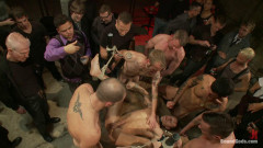 Adam Knox gets caught in a cum fest